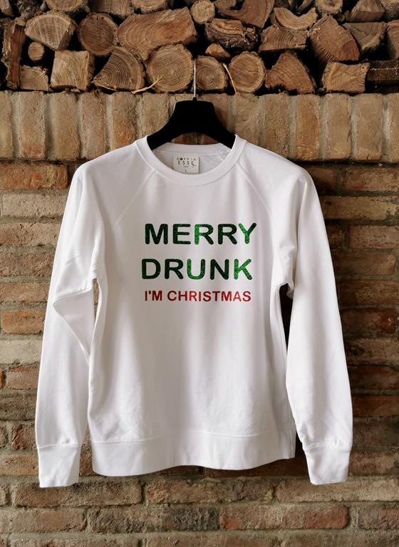 MERRY DRUNK (felpa UNISEX) - immagine 3