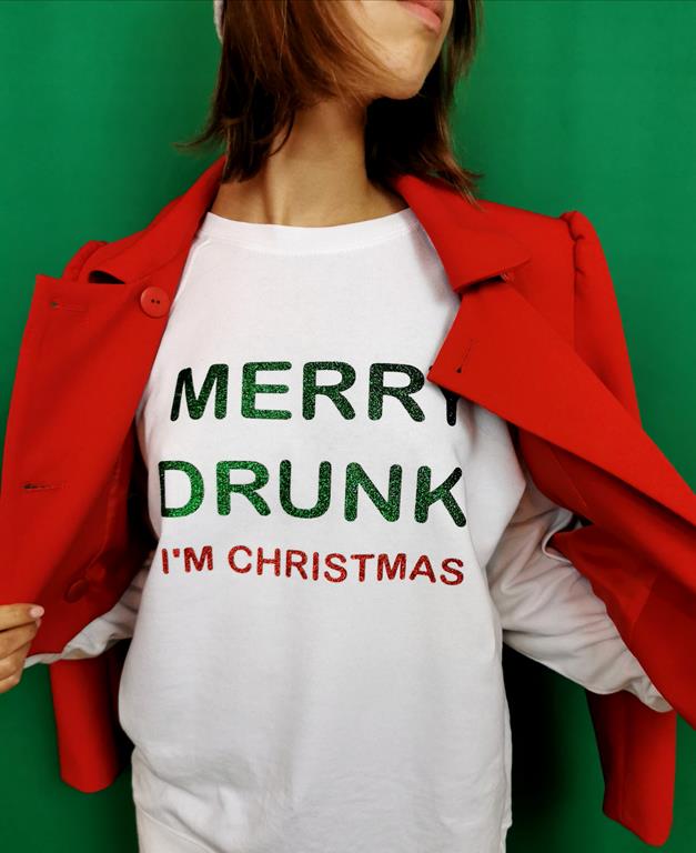 MERRY DRUNK (felpa UNISEX) - immagine 5
