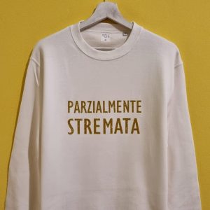 FELPA UNISEX “PARZIALMENTE STREMATA”
