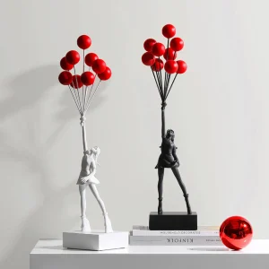 Flying Balloon Girl Banksy Statue