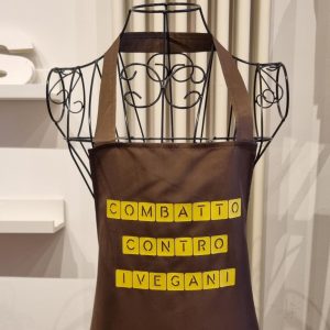 Grembiule da cucina “COMBATTO CONTRO I VEGANI”