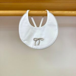 Bavetta bianca fiocco tortora I Delfi