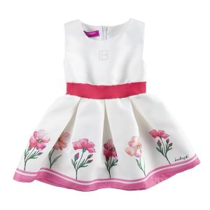 Abito bianco e rosa Laura Biagiotti