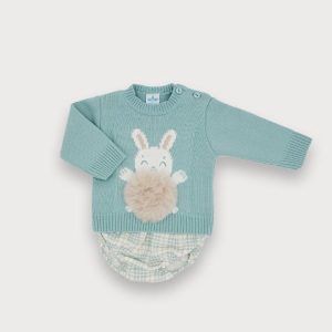 Completo 2 pezzi celeste Sardon