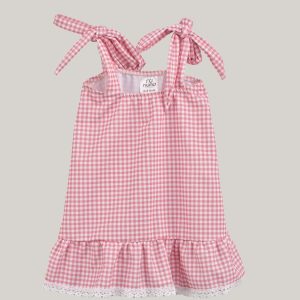 Mini dress vichy rosa Nunù Beachwear