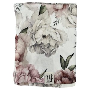 Mussola “flowers” bamboo Nannafrufrù