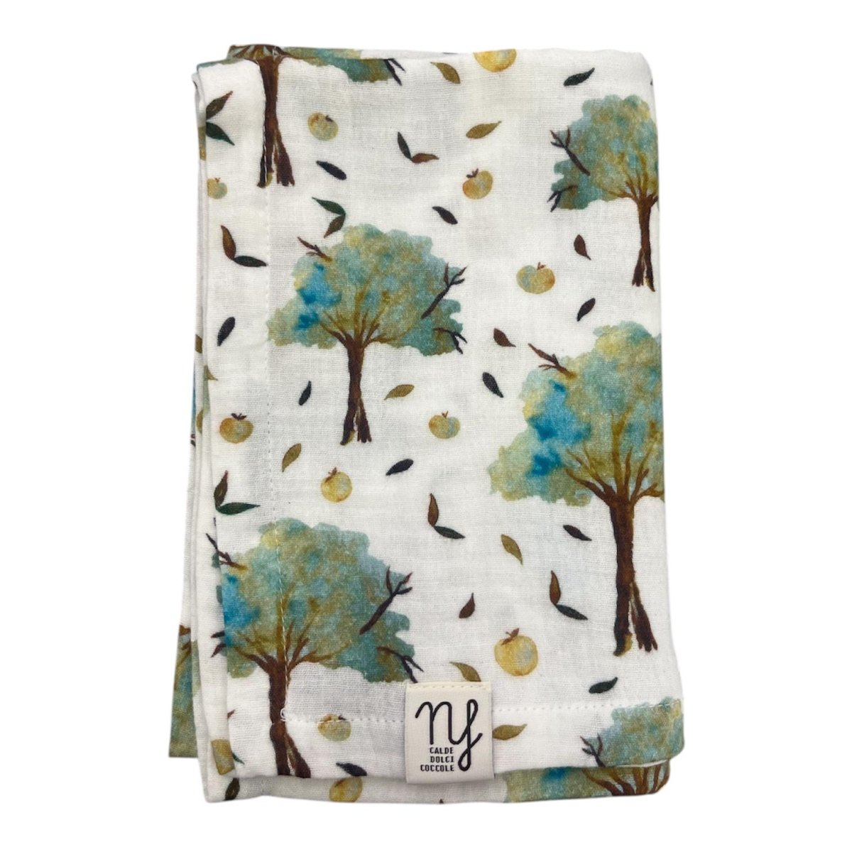 Mussola “Albero” cotone Nannafrufrù