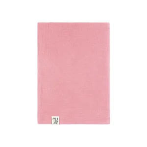 Mussola color pesca in cotone organico Nannafrufrù