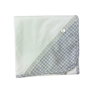 Mussola bianca e celeste Baby Gi