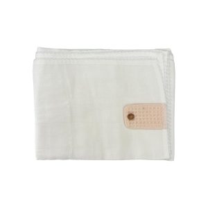 Mussola bianca e rosa Baby Gi