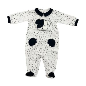 Tutina bianca e nera cagnolino Myrumi