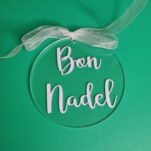 ADDOBBO NATALIZIO “BON NADEL” (diametro 7,5 cm)
