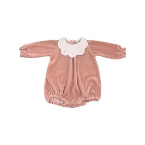 Pagliaccetto ciniglia rosa pallido margherita Pappa e Latte