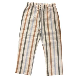 Pantalone lungo in cotone e lino a righe PerTe