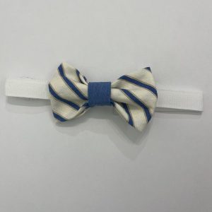 Papillon a righe celeste e bianco Dilù