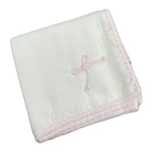 Mussola con fiocchettino rosa Pappa e Latte