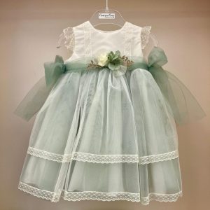 Abito verde salvia Ponto por Ponto