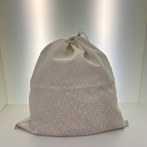 Sacco porta cambio grigio con stelle Biribò