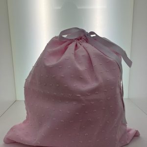 Sacco porta cambio plumetis rosa