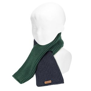 Sciarpa bicolore blu e verde Condor