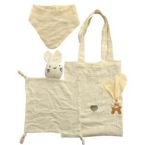 Set borsa, dou dou, bavetta e massaggiagengive