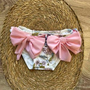 Slip costume bimba con fiocchi rosa