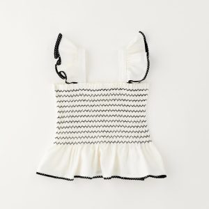 Top bianco e nero Sarabanda