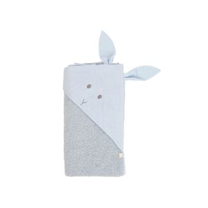 Triangolo da bagno bunny celeste Baby Gi