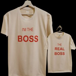 TSHIRT PAPà-FIGLIO/A “THE BOSS”