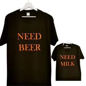 TSHIRT PAPà-FIGLIO/A “NEED BEER”