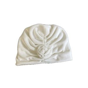 Turbante in ciniglia bianco Jamiks