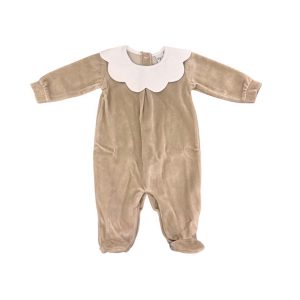 Tutina in ciniglia beige Pappa e Latte