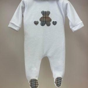 Tutina orso con cuori tartan