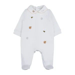 Tutina ricami bianca Nanan