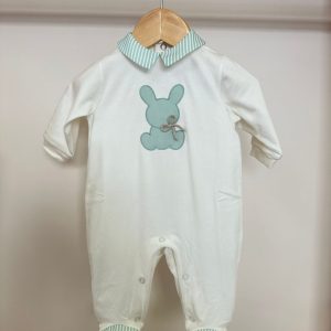 Tutina in cotone con coniglietto I Delfi