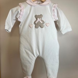 Tutina orso con cuore rosa