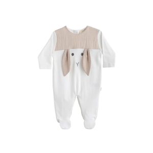 Tutina bunny tortora Baby Gi