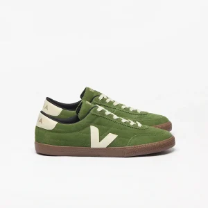 Sneakers Panenka verde in suede