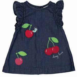 Vestito denim ciliegie Birba