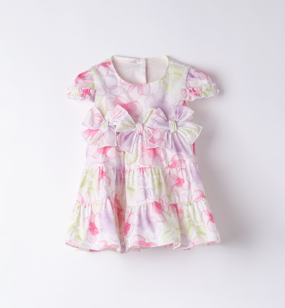 Vestito fiocchi e fiori Minibanda