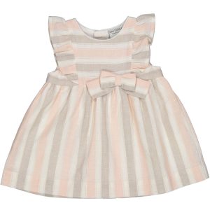 Vestito rigato con fiocchetto Birba