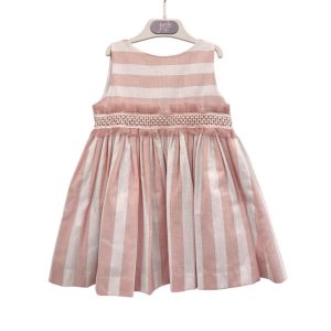 Vestito rosa a righe Yoedu